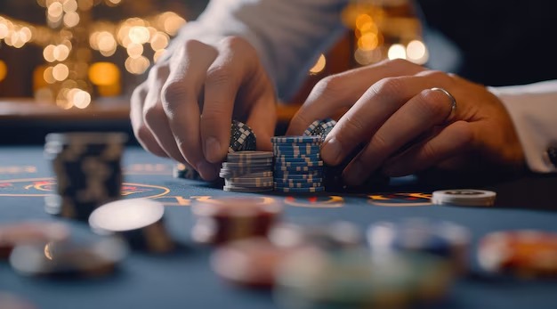 Dice roll results and payout display
